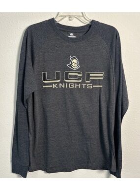UCF Knights University Of Central Florida Colosseum Long Sleeve Shirt Gray Sz Lg